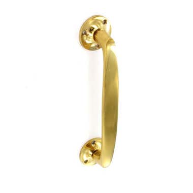 Victorian Pull Handle 165mm Polished Brass