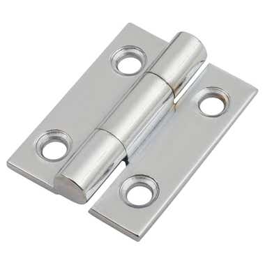 25mm Solid Brass Butt Hinge Chrome Plated