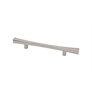 Square End Conclave Cabinet Handle 128mm Satin Nickel