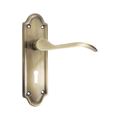 Kennington Level Lock Antique Brass 