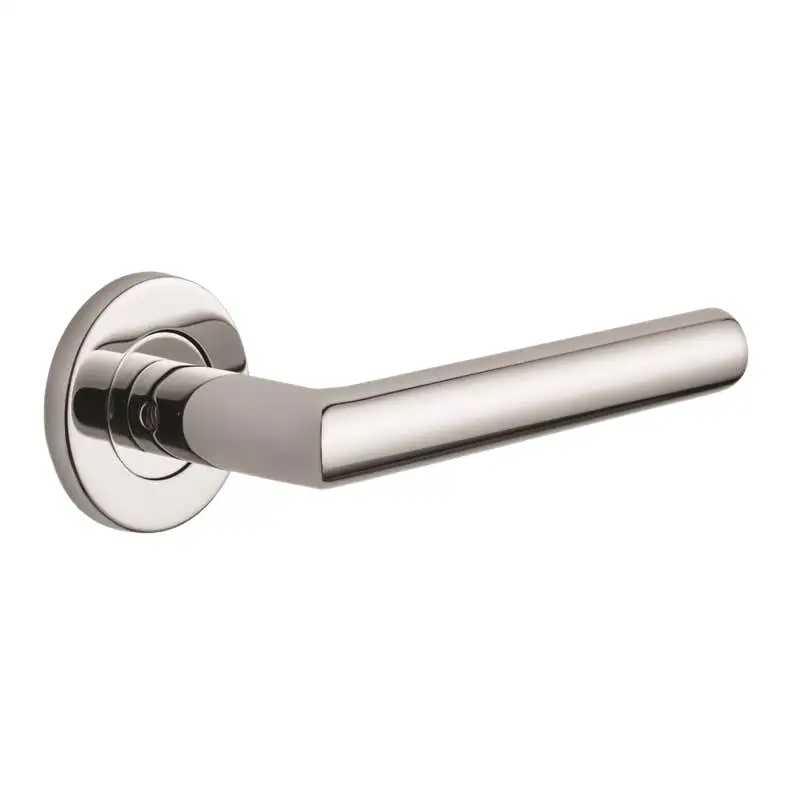Eros Lever On Rose Door Handle - Polished Stainless Steel