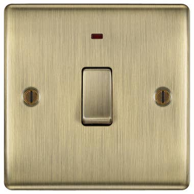 Light Switch 20 Amp Switch With Power Indicator Antique Brass
