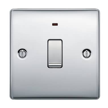 Light Switch 20 Amp Switch With Power Indicator Polished Chrome
