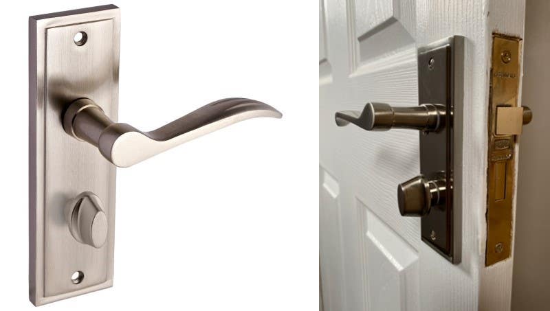How To Change Door Handles Short Guide With And Images - How To Install Bathroom Door Handle With Lock