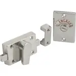 Bathroom Door Privacy Indicator Bolt - Satin Nickel - Fixings Included - Hardware Solutions