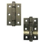 Fire Door Hinges Grade 7 - 76 x 50 x 2mm - Antique Brass - Pair - BS EN 1935