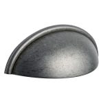 Plain Cup Pull  Cabinet Handle in Pewter