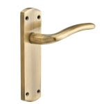 Goodrich Lever Latch Door Handle - Antique Brass - Pair - Internal - Designer Levers