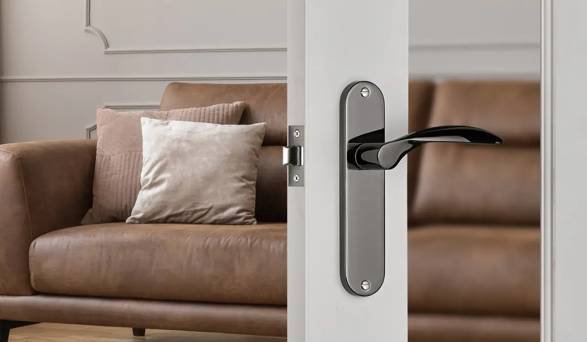 brushed nickel door handle