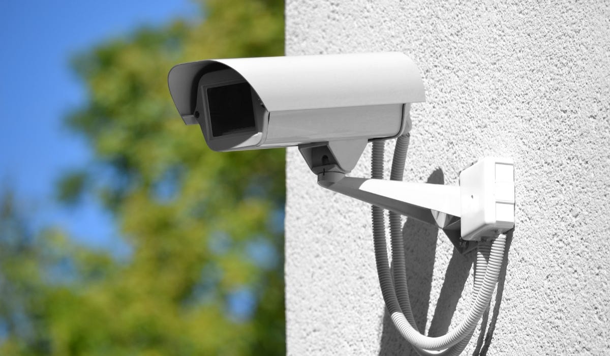 CCTV camera in gardens
