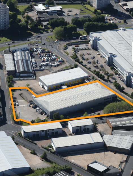 Hiatt Hardware warehouse location - aerial view